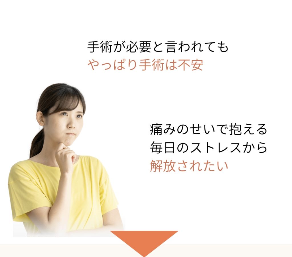 重症な腰痛に対しての不安